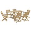 vidaXL 7 Piece Garden Dining Set Solid Wood Acacia