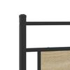 vidaXL Metal Bed Frame without Mattress Sonoma Oak 200x200 cm