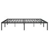 vidaXL Metal Bed Frame without Mattress Black 193x203cm