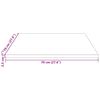 vidaXL Table Top 70x70x2.5 cm Solid Wood Pine Square