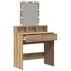 vidaXL Dressing Table Artisan oak 80 x 41 x 144.5 cm Engineered wood