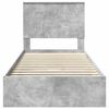 vidaXL Storage Bed Concrete Grey 90 x 190 cm Engineered Wood