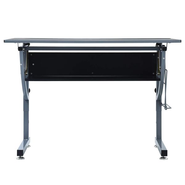 vidaXL Drafting Table Black 110 x 60 x 87 cm Chipboard