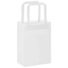 vidaXL Paper Bags 50 pcs with Handles White 15x8x21 cm
