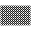 vidaXL Door Mat | Black | Rubber | 40 x 60 cm | Non-slip | Door Mat