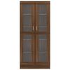 vidaXL Vitrine Cabinet Brown Oak 82.5x30.5x185 cm Engineered Wood