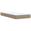 vidaXL Box Spring Bed with Mattress Cappuccino 80x200 cm Faux Leather
