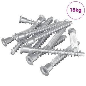 vidaXL Confirmat Screws 2100 pcs Silver Metal