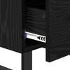 vidaXL Bedside Cabinet Black Oak 40 x 35 x 47.5 cm Engineered Wood