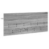 vidaXL Wall-Mounted Coat Rack with Shelf Grey sonoma Engineered wood