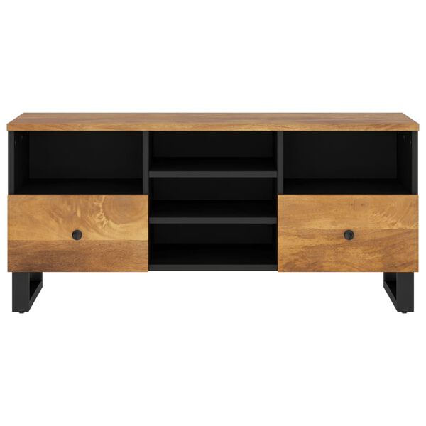 vidaXL TV Cabinet 100x33x46 cm Solid Wood Mango and Engineered Wood