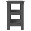 vidaXL Work Bench Grey 78.5x50x80 cm Solid Wood Pine