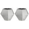 vidaXL Planter 2 pcs Silver 50 x 50 x 40 cm Galvanised Steel