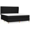 vidaXL Box Spring Bed with Mattress Black 160x200 cm Fabric