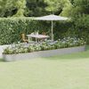 vidaXL Garden Raised Bed Galvanised Steel 544x100x36 cm Silver