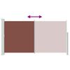 Patio Retractable Side Awning 160 x 300 cm Brown