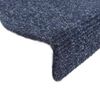 vidaXL Stair Mats Self-adhesive 20 pcs 65x21x4 cm Blue Half Round Large