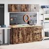vidaXL Garage Cabinets 6 pcs Smoked Oak Engineered Wood