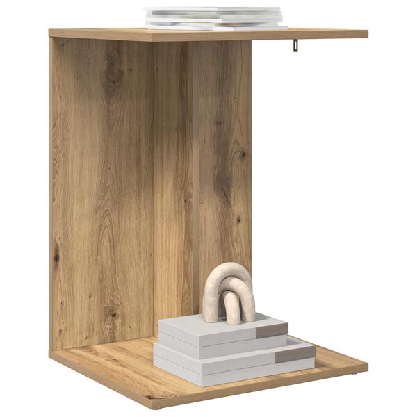 vidaXL Side Table Artisan Oak 45 x 40 x 62.5 cm Engineered Wood