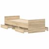vidaXL Bed Frame without Mattress Sonoma Oak 90x200 cm
