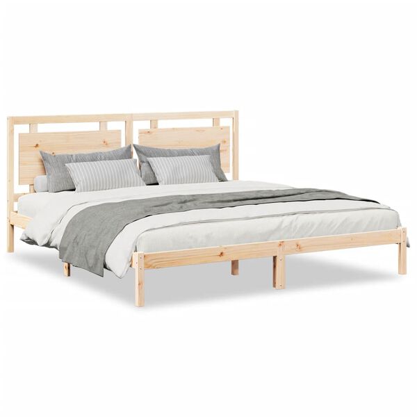 vidaXL Extra Long Bed Frame without Mattress 200x210 cm Solid Wood