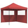 vidaXL Party Tent 292 x 292 x 315 cm Burgundy Oxford Fabric
