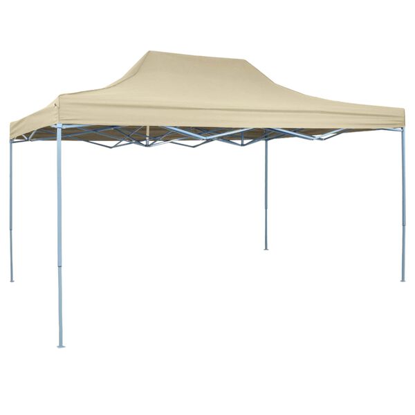 vidaXL Party Tent Folding Cream 291 x 431 x 315 cm Oxford Fabric