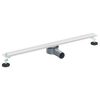 vidaXL 360&deg; Shower Drain with Slim Model Silver 80 cm
