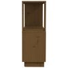 vidaXL Book Cabinet/Room Divider Honey Brown 80x25x70 cm Solid Wood