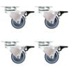 vidaXL 32 pcs Twin-wheel Swivel Casters 50 mm