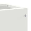 vidaXL Corner Planter White 30 x 30 x 35 cm Steel