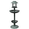 vidaXL Bird Bath/ Feeder with Solar Light