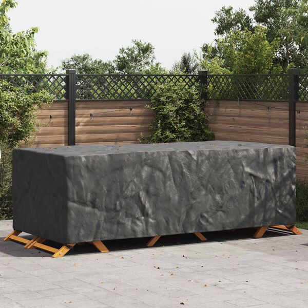 vidaXL Furniture Cover Plain Black 300 x 140 x 90 cm 600D