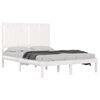 vidaXL Bed Frame without Mattress White 120x200 cm Solid Wood Pine
