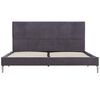 vidaXL Bed Frame without Mattress Grey Fabric 135x190 cm Double