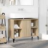 vidaXL Sink cabinet with Shelf with Storage Sonoma Oak 80 x 33 x 60 cm