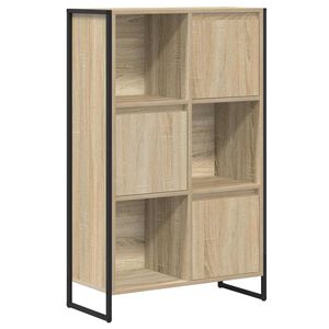 vidaXL Book Cabinet 68 x 30 x 108.5 cm Engineered Wood Sonoma