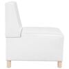 vidaXL Modular Sofa Unit Armless White 55 x 74 x 82 cm Faux Leather