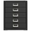 vidaXL Office Cabinet Anthracite 28x35x35 cm Metal