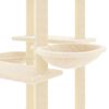 vidaXL Cat Tree with Sisal Scratching Posts Cream 133 cm