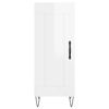 vidaXL Sideboard High Gloss White 34.5x34x90 cm Engineered Wood