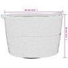 vidaXL Laundry Basket Beige and White &Oslash;60x36 cm Cotton