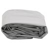 vidaXL Tarpaulin Grey Ø 2.6 m 650 g/m²