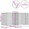 vidaXL Dog Cage Silver 400 x 200 x 200 cm Galvanised Steel