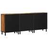 vidaXL Sideboard 3 pcs Brown 60 x 33 x 75 cm Solid Acacia wood