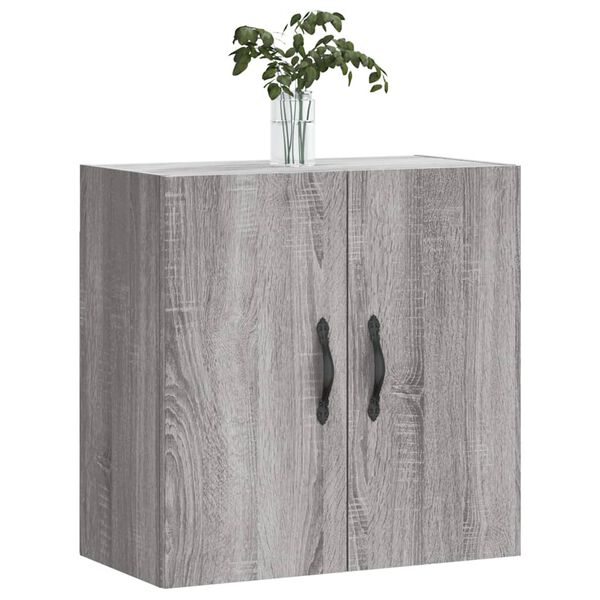 vidaXL Wall Cabinet Grey Sonoma 60x31x60 cm Engineered Wood