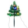 vidaXL Christmas Pathway Trees 6 pcs with Multicolour LEDs 45 cm PVC