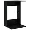 vidaXL Side Table Black Oak 40 x 38 x 62.5 cm Engineered Wood