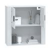 vidaXL Wall Cabinet High Gloss White 80x33x80 cm Engineered Wood