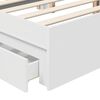 vidaXL Storage Bed Grey Sonoma 200 x 200 cm Engineered Wood